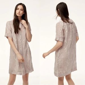 Aritzia Wilfred Hemistiche pink dress